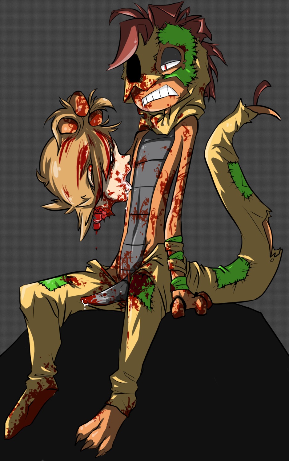 absurd_res after_rape after_sex ambiguous_gender animal_genitalia blood bodily_fluids bone carrying_head cum cum_on_face death decapitation digital_media_(artwork) duo e621 erection feral forced full-length_portrait generation_5_pokemon genital_fluids genital_slit genitals gore gore_focus greasyhyena grotesque_death hair headless_play hi_res human interspecies lizard male mammal necrophilia nintendo open_mouth penis pokemon pokemon_(species) pokephilia portrait reptile saliva scalie scrafty severed_body_part severed_head simple_background solo_focus tapering_penis teeth tongue tongue_out