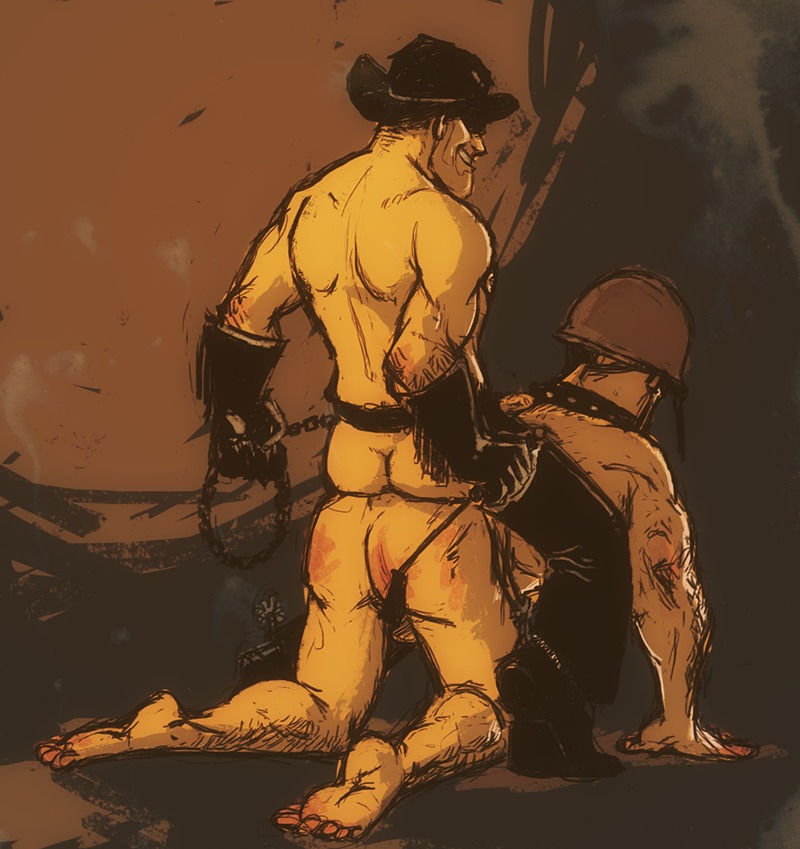 2boys 2d anonymonster engineer_(team_fortress_2) human human_male human_only male male_only rule34 soldier_(team_fortress_2) team_fortress_2 yaoi