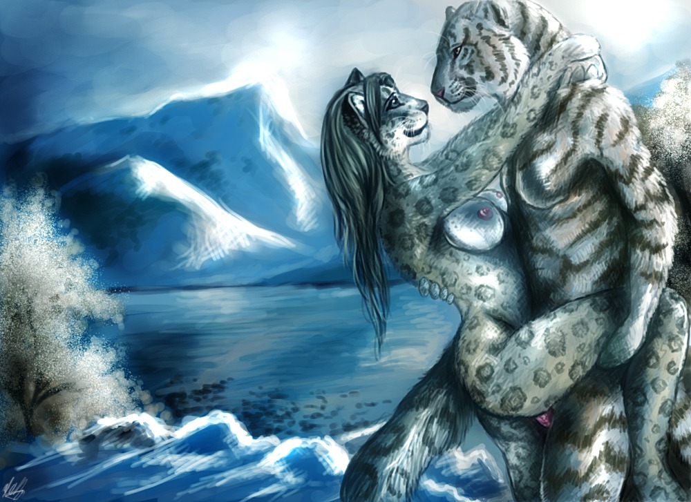 anthro anthro_on_anthro breasts darksilver detailed_background duo e621 erection felid female female_penetrated feranya genitals hug leopard leopard_spots male male/female male_penetrating male_penetrating_female mammal nipples nude outside pantherine penetration penile penile_penetration penis penis_in_vagina romantic romantic_ambiance romantic_couple sex sky snow snow_leopard spots tail tiger vaginal vaginal_penetration winter