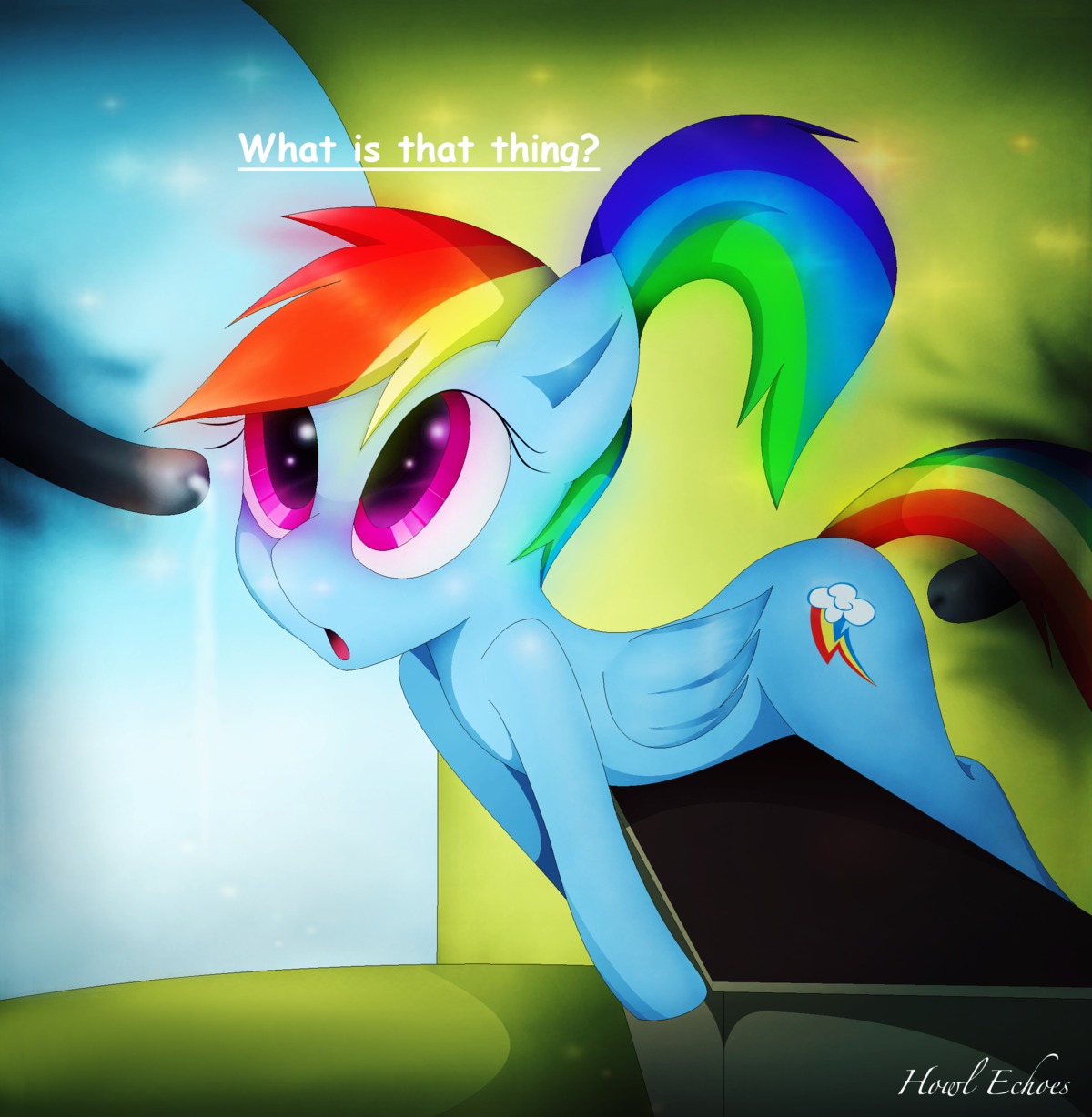 absurd_res blue_body blue_feathers blue_fur bodily_fluids cum digital_media_(artwork) duo e621 english_text equid equine feathered_wings feathers female feral friendship_is_magic fur genital_fluids hair hasbro hi_res hooves howl_echoes mammal multicolored_hair my_little_pony mythological_creature mythological_equine mythology pegasus ponytail rainbow_dash_(mlp) rainbow_hair tentacles text wings young young_feral