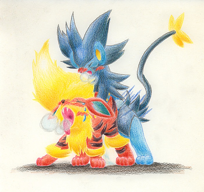 arcanine blush female female_arcanine female_feral female_penetrated feral luxray male male/female male_penetrating male_penetrating_female mounting pokemon pokemon_(species) rule34 sex tear vaginal vaginal_penetration vaginal_sex