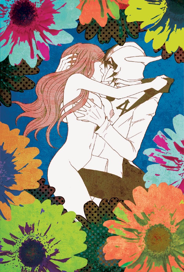 1boy 1girls arrancar artist_request bleach espada female inoue_orihime male rule34 tagme ulquiorra_cifer