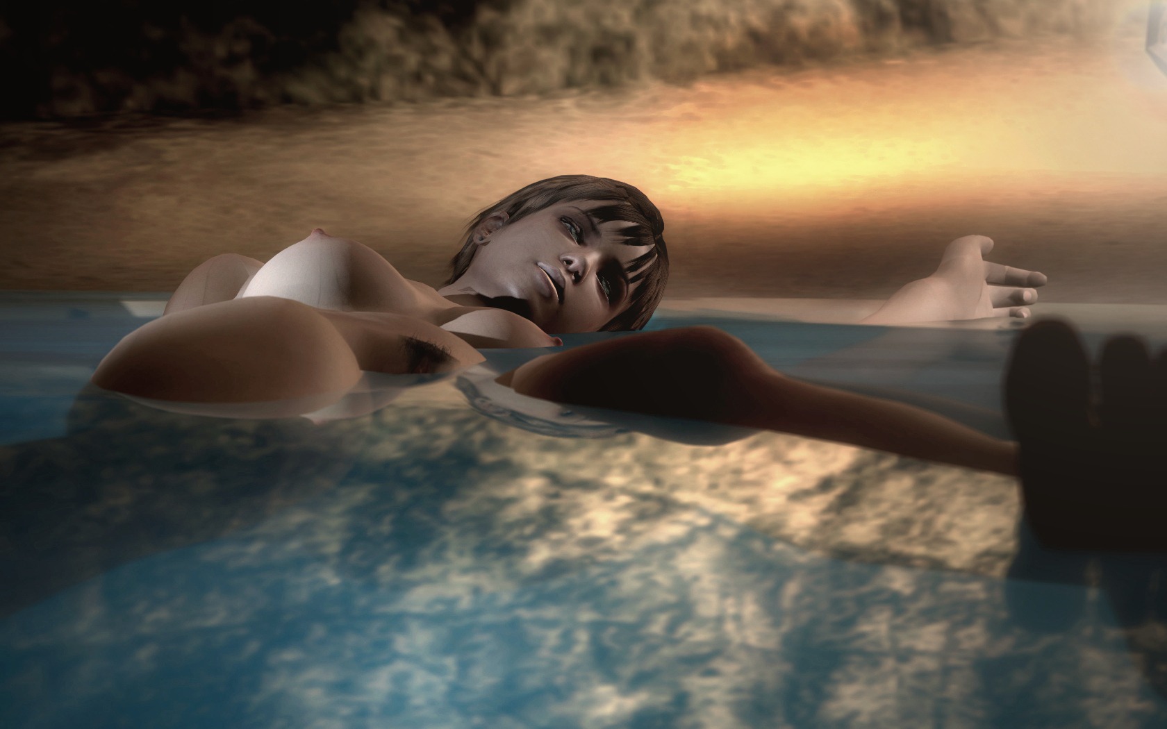 1girls 3d breasts dead death female female_death female_only garry's_mod human nipples rastifan rebecca_chambers resident_evil rule34 solo