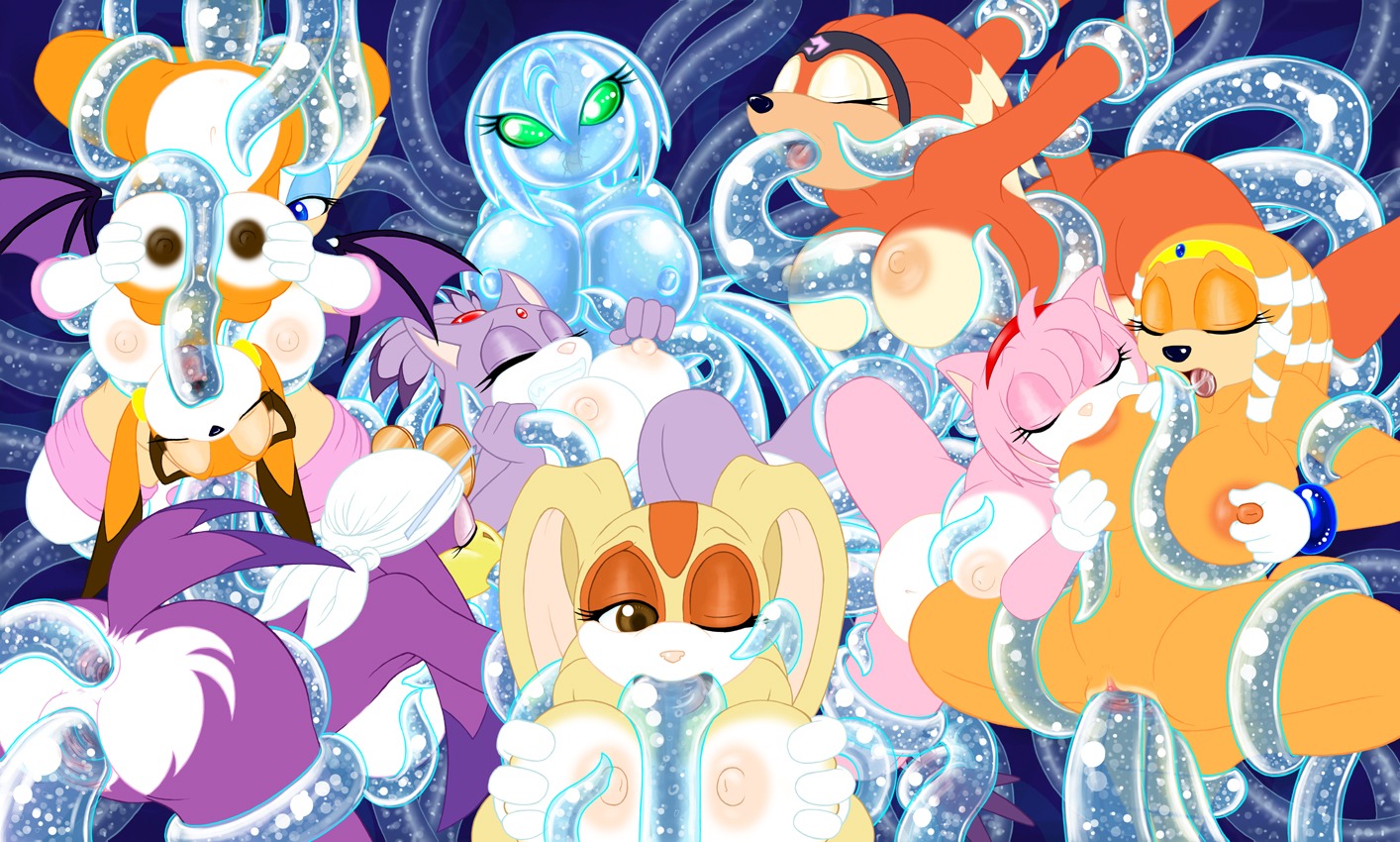 2d amy_rose anal anal_sex anthro avian bat big_breasts bird blaze_the_cat breast_sucking breasts chaos_(sonic) clitoris cream_the_rabbit domestic_cat double_penetration drxii echidna feline fellatio female female/female female_only handjob hedgehog lagomorph mammal marine_the_raccoon mobian mobian_(species) mobian_echidna multiple_females multiple_girls nipples oral orgy pussy rabbit raccoon rouge_the_bat rule34 rule_63 sega shade_the_echidna sonic_(series) sonic_adventure sonic_riders sonic_the_hedgehog_(series) swallow_(bird) tentacle tikal_the_echidna triple_penetration vaginal_penetration wave_the_swallow