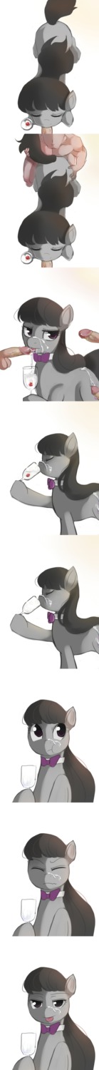 absurd_res all_fours bestiality black_hair bodily_fluids butt cherry cum cum_in_a_cup cum_in_container cum_in_mouth cum_inside cum_on_back cum_on_butt cum_on_tongue cutie_mark disembodied_penis doggystyle drinking duo e621 earth_pony equid equine erection fellatio female feral food friendship_is_magic from_behind_position fruit genital_fluids genitals group hair hasbro hi_res horse human human_on_feral interspecies licking long_image male male/female male_on_feral mammal my_little_pony octavia_(mlp) oral oral_penetration penetration penile penis penis_lick plant pony princess_hinghoi purple_eyes saliva sequence sex solo_focus tail tall_image tongue tongue_out vaginal