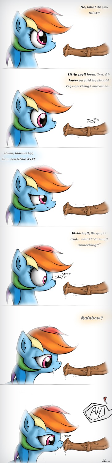 2014 absurd_res animal_genitalia animal_penis basic_sequence blue_body blue_fur bodily_fluids boop dialogue disembodied_penis drooling duo e621 english_text equid equine equine_genitalia equine_penis erection female female_focus feral friendship_is_magic fur genital_fluids genitals hair hasbro heart_symbol hi_res horse linear_sequence long_image male male/female mammal multi_frame_sequence multicolored_hair my_little_pony neko-me penis pony precum purple_eyes rainbow_dash_(mlp) rainbow_hair saliva sequence simple_background six_frame_image six_frame_sequence solo_focus tall_image text vein white_background