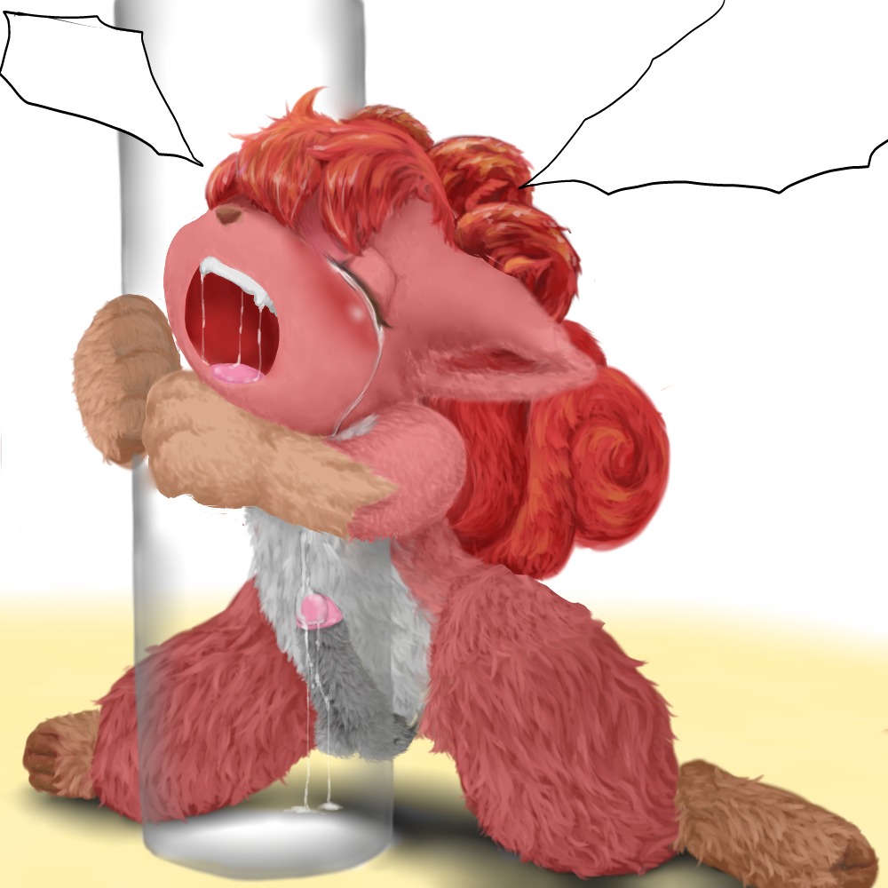 blush color cum feral fur furry_tail kneeling male male_only multi_tail nintendo nude open_mouth penis pokemon pokemon_(species) pole rule34 solo tagme tail tails tear vulpix