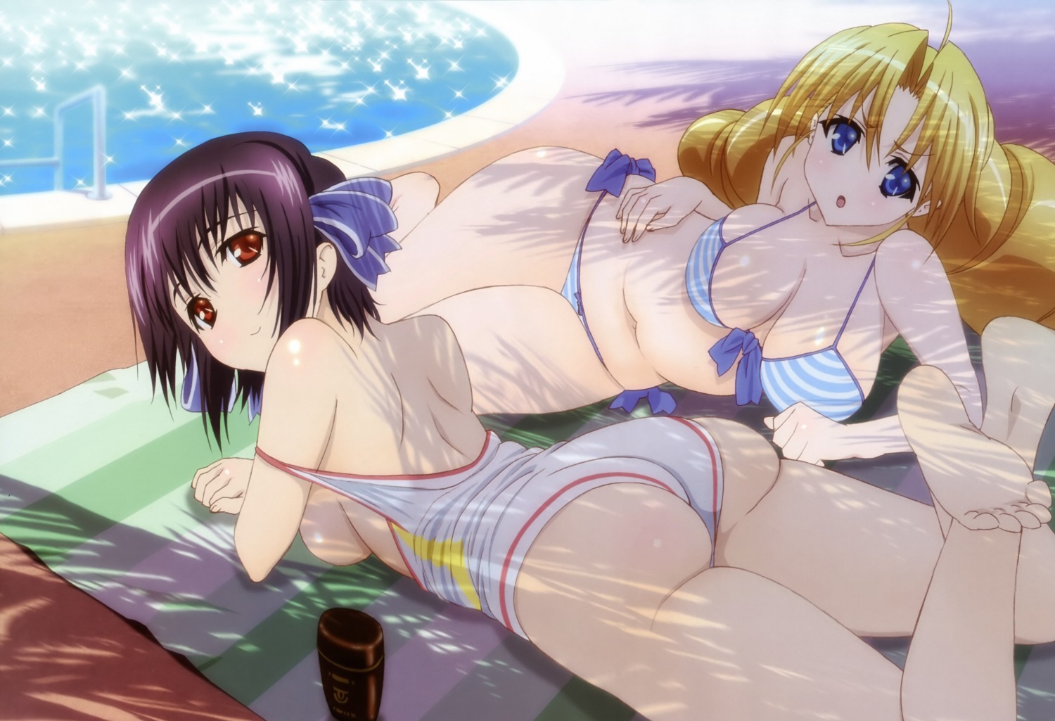 curvy female ladies_versus_butlers! rule34 sernia_iori_flameheart tagme tomomi_saikyo tummy_squish voluptuous