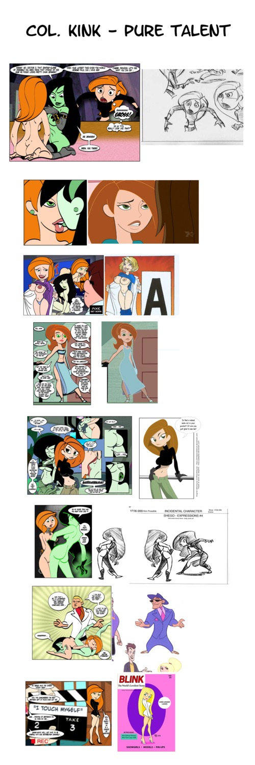 all_fours ann_possible bent_over col_kink comic disney female green_eyes human kim_possible kimberly_ann_possible kissing mother_and_daughter nipples oral red_hair rule34 shego straight_hair