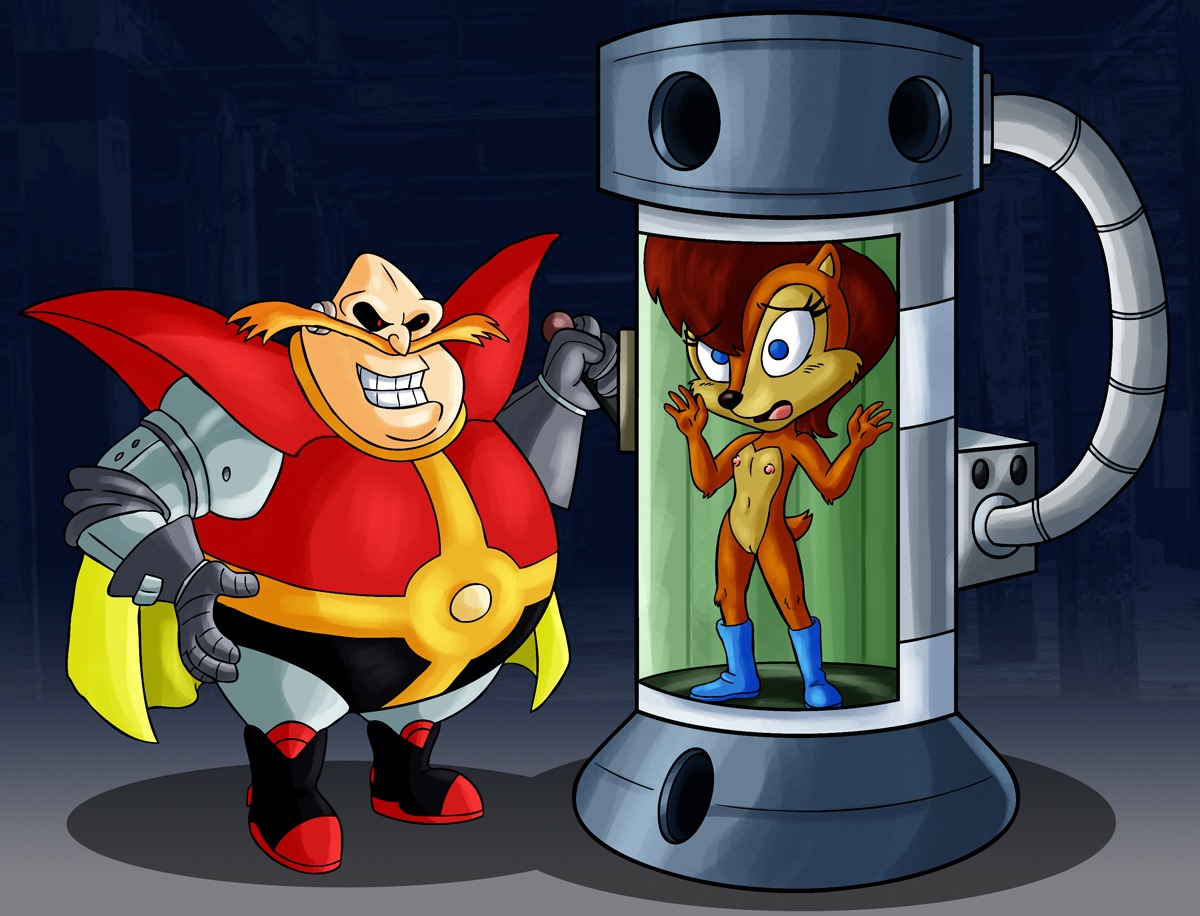 anthro brown_body brown_fur chipmunk dic_entertainment dr._eggman duo e621 female fur ground_squirrel human hybrid julian_robotnik male mammal overweight overweight_human overweight_male rodent sally_acorn sciurid scut_tail sega short_tail sonic_the_hedgehog_(satam) sonic_the_hedgehog_(series) tail tree_squirrel unknown_artist