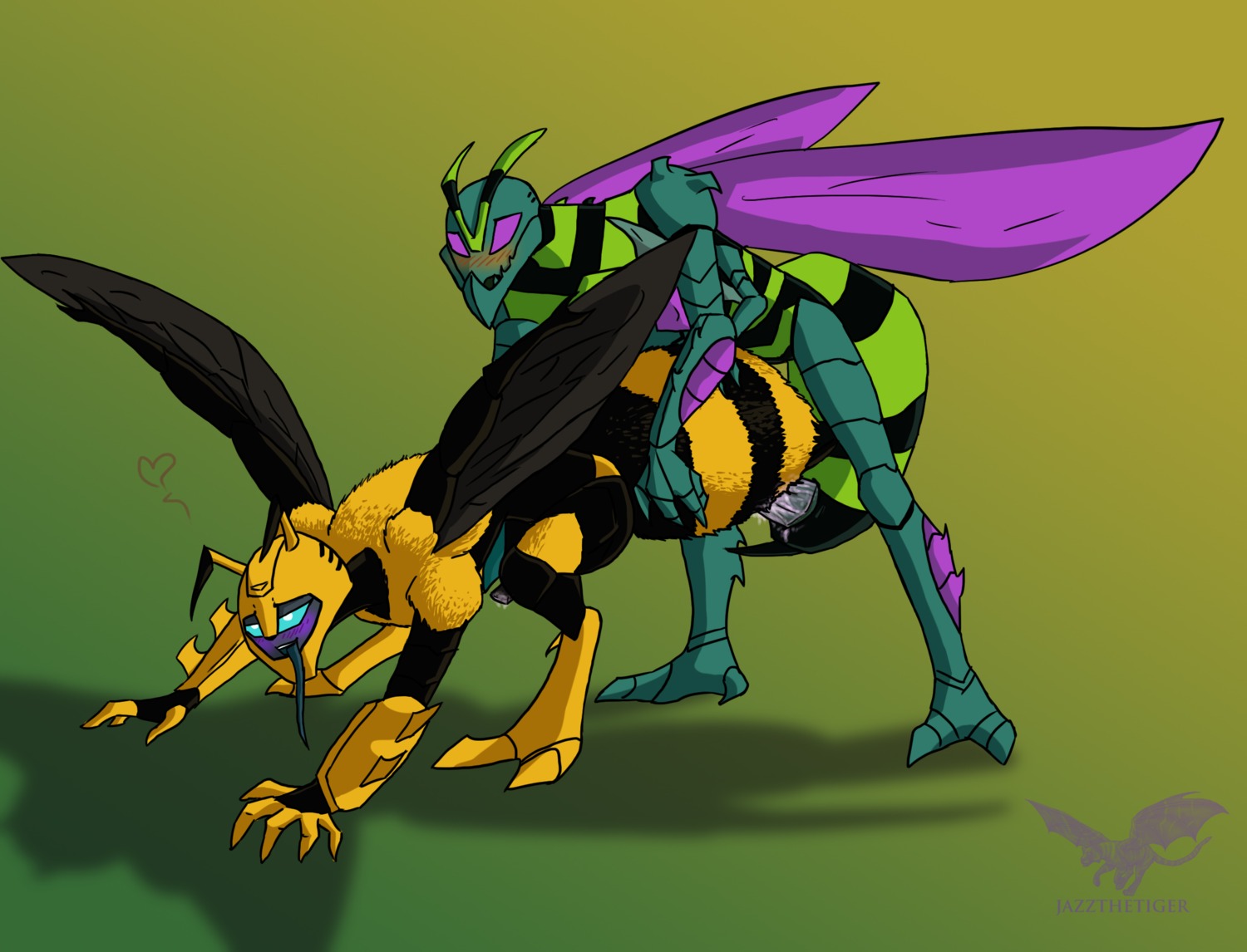 bumblebee bumblebee_(transformers) gay male rule34 species_transformation tagme transformation transformers transformers_animated waspinator