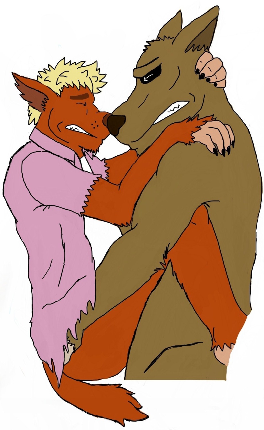 male multiple_males rule34 tagme ugly_americans werewolf yaoi