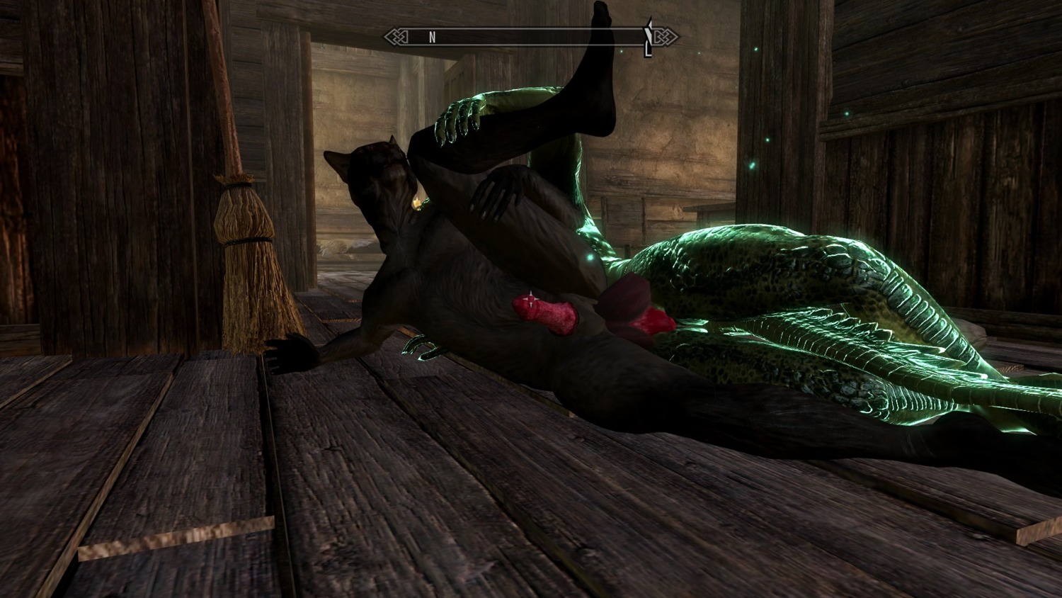 16:9 3d_(artwork) anal anal_penetration anthro argonian balls bethesda_game_studios biceps digital_media_(artwork) duo e621 erection felid fur genitals hi_res khajiit male male/male male_penetrated male_penetrating male_penetrating_male mammal microsoft muscular nude penetration penis scalie sex skyrim the_elder_scrolls unknown_artist widescreen