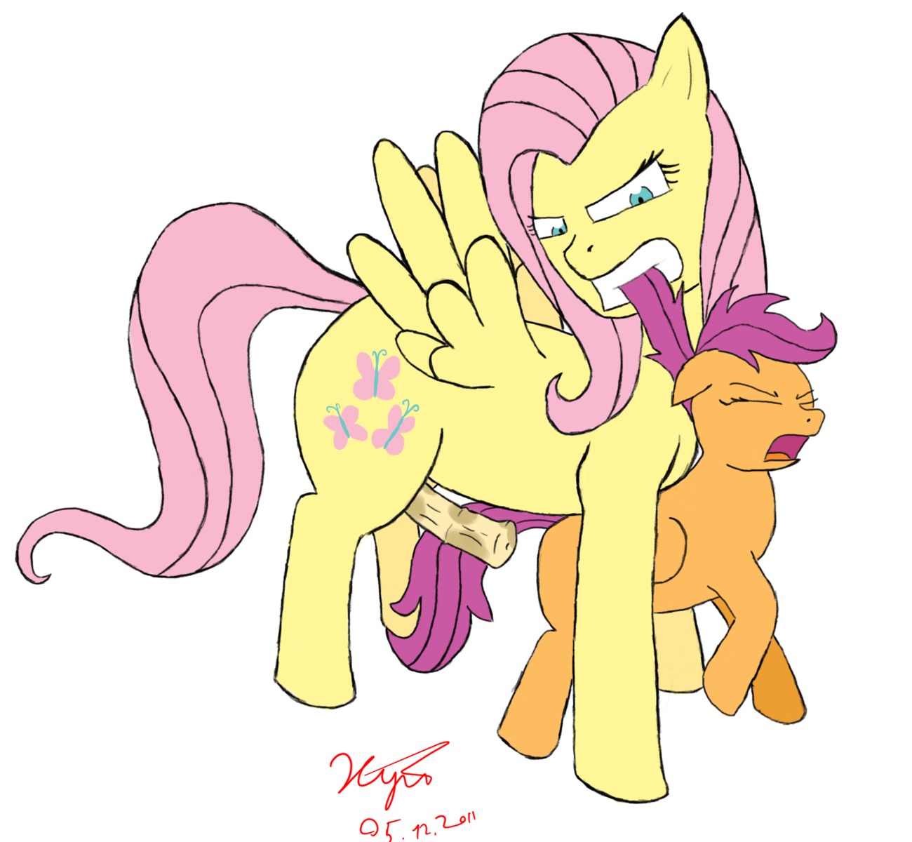 2011 abuse age_difference animal_genitalia animal_penis blue_eyes cutie_mark duo e621 equid equine equine_genitalia equine_penis erection feathered_wings feathers female feral fluttershy_(mlp) forced friendship_is_magic genitals gynomorph hair hasbro hi_res imminent_rape imminent_sex intersex mammal my_little_pony mythological_creature mythological_equine mythology older_gynomorph older_intersex pegasus penis pink_hair purple_hair quadruped scootaloo_(mlp) simple_background size_difference tail white_background wing_boner wings xyi yellow_body yellow_feathers young young_feral younger_female
