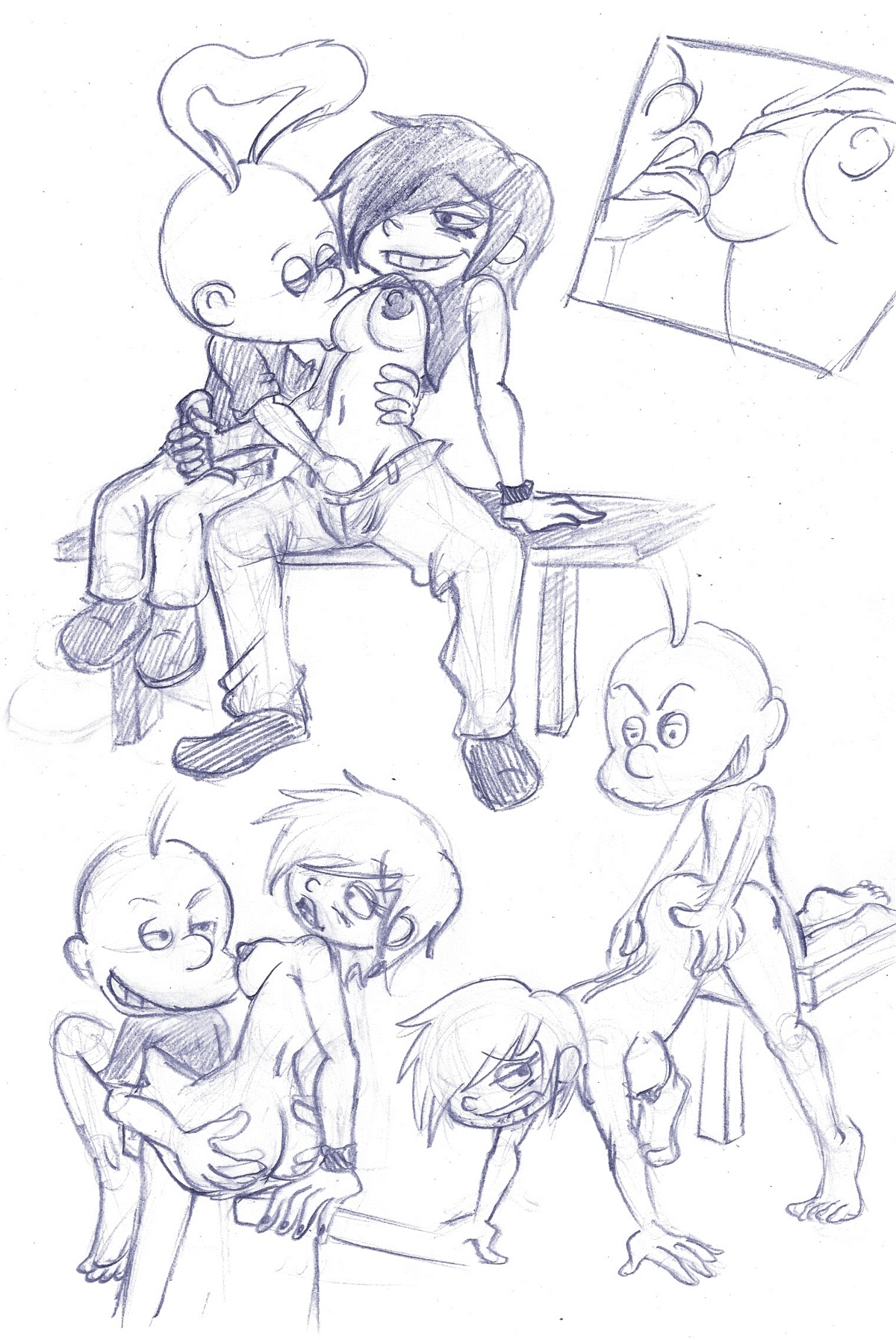 ed_edd_n_eddy female human kanker_sisters male marie_kanker rule34 straight straight_hair tagme titeuf