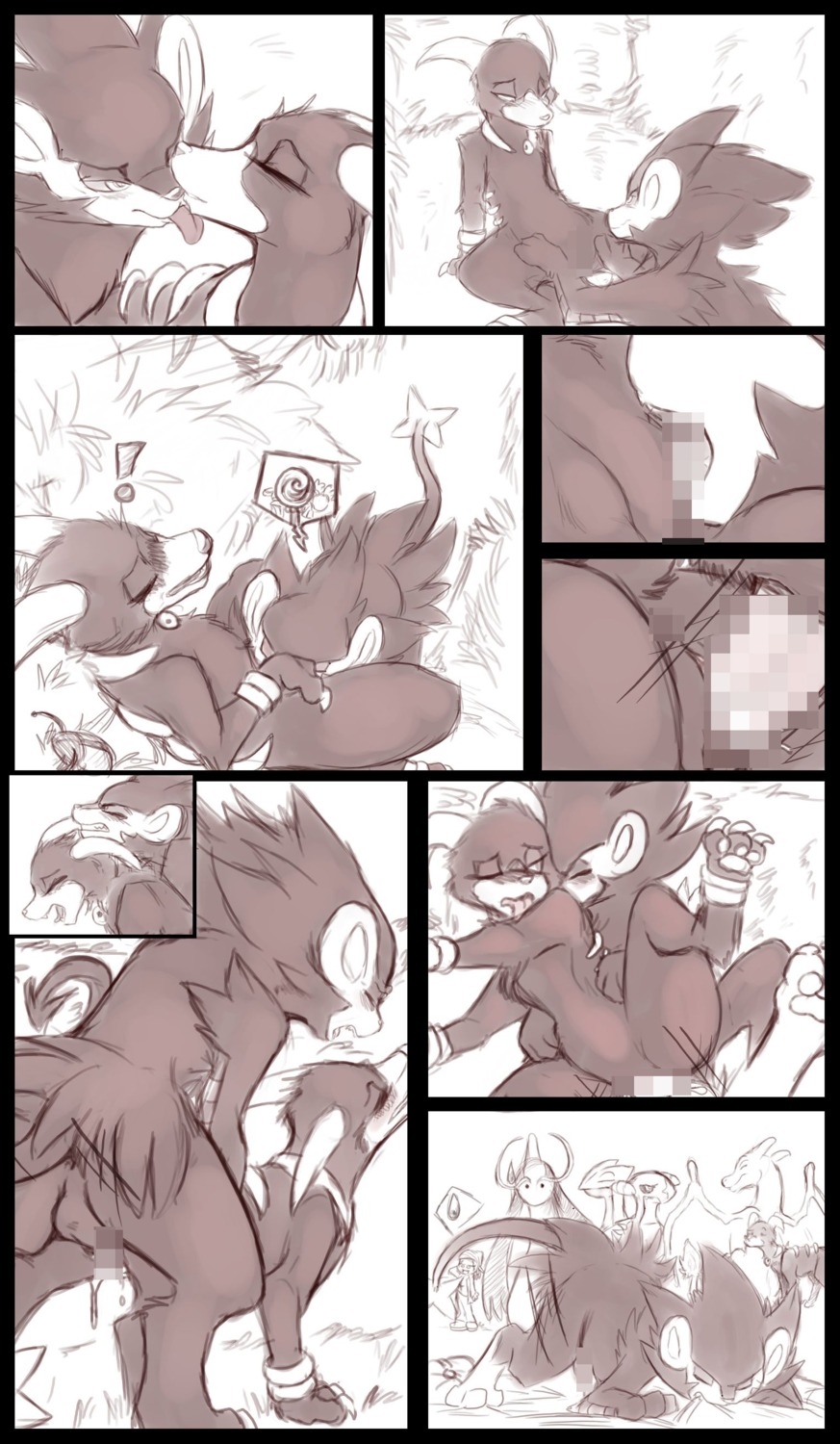 censored charizard comic cum cunnilingus female feral feral_on_feral garchomp houndoom luxray male mel_the_hybrid nintendo oral oral_sex pokemon pokemon_(species) rule34 sceptile sex straight