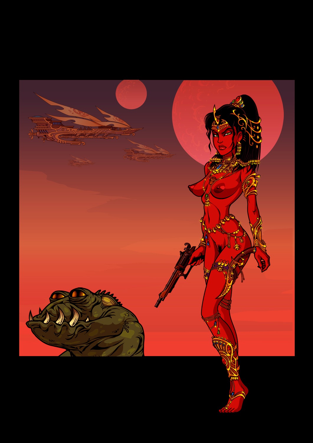 a_princess_of_mars barsoom breasts dejah_thoris female magelord nipples red_skin rule34 tagme the_first_magelord