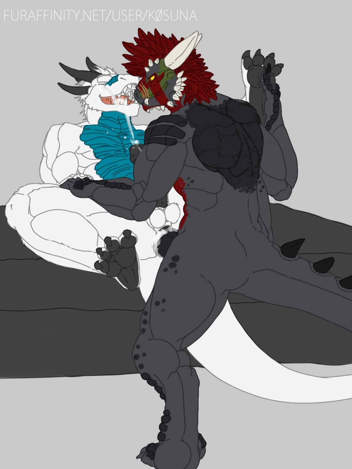 2013 4_toes abs anal anal_penetration animal_genitalia anthro anus argonian balls bent_leg bent_legs biceps big_muscles black_penis blaze_(marking) bodily_fluids butt claws countershading cum cum_in_ass cum_in_mouth cum_in_own_mouth cum_in_self cum_inside cum_on_chest cum_on_face cum_on_own_face cum_on_own_tongue cum_on_penis cum_on_self cum_on_tongue cum_string cum_while_penetrated cumshot digital_media_(artwork) dragon duo e621 ejaculation erection eye_contact eyes_closed facial_markings fangs feathers feet foot_fetish foot_grab fur furred_dragon furred_scalie genital_fluids genitals green_markings grey_body grey_scales grin hair hand_holding hand_on_foot hand_on_leg hand_on_thigh hands-free head_markings hi_res hindpaw horn k0suna leaking leg_grab legs_up looking_at_another lying male male/male male_penetrated male_penetrating male_penetrating_male markings microsoft muscular muscular_male mythological_creature mythological_scalie mythology nude on_back open_mouth orange_markings orgasm paws pecs penetration penis plantigrade raised_shoulders ratharn reclining red_body red_feathers red_markings reptile scales scalie scar sex sheath smile soles spread_legs spreading standing table_lotus_position tagg tail teal_body teal_countershading teal_scales teeth the_elder_scrolls thigh_grab toe_claws toes tongue ventral_scales white_body white_hair white_skin yellow_eyes