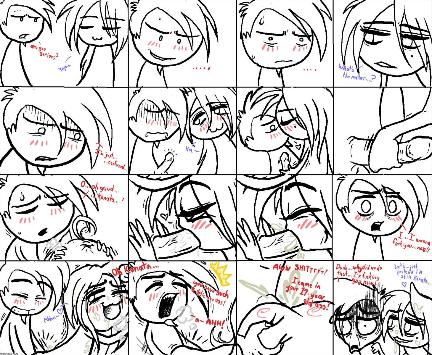 female konata_izumi lucky_star oral rule34 tagme