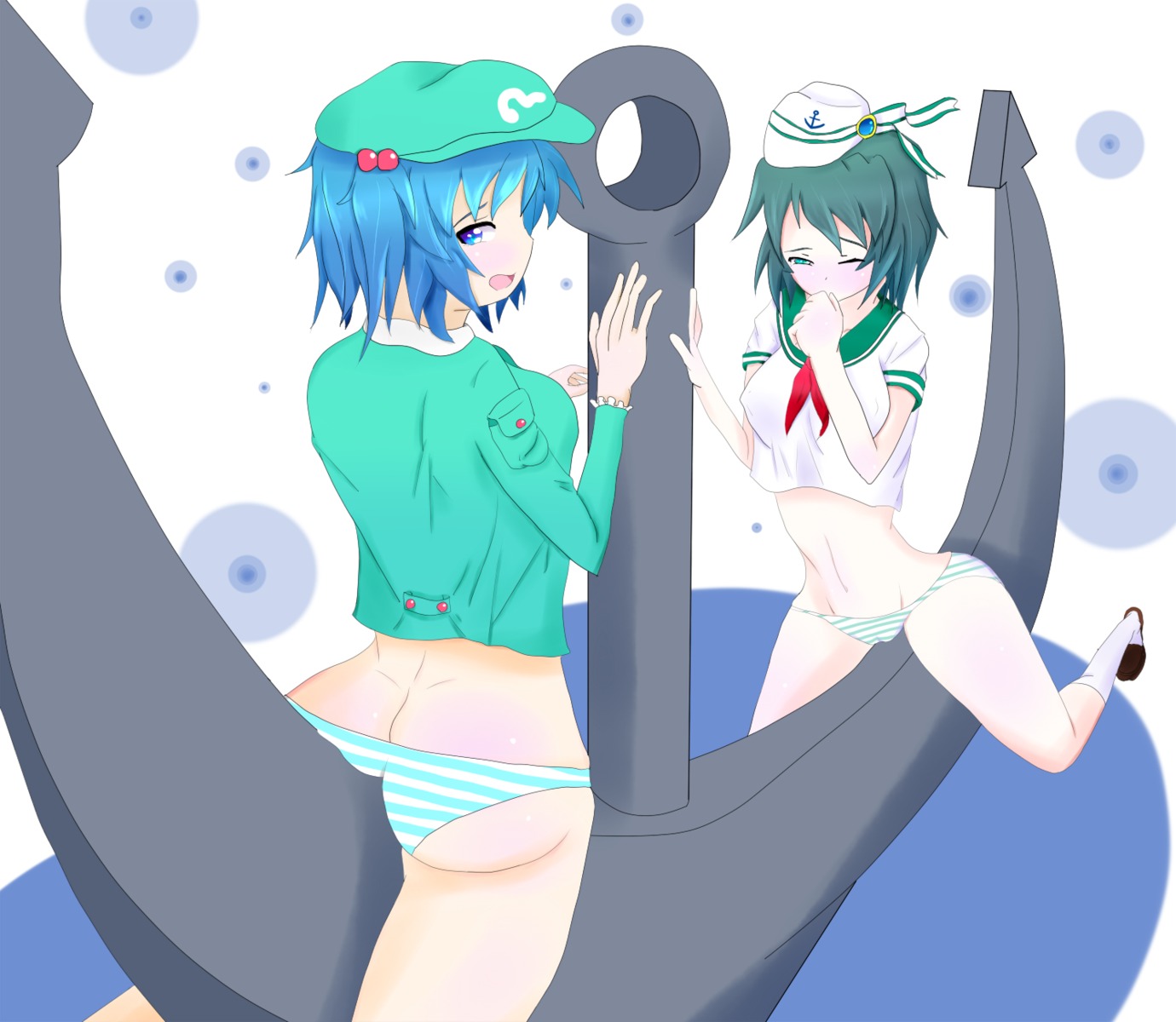 female minamitsu_murasa nitori_kawashiro rule34 tagme touhou