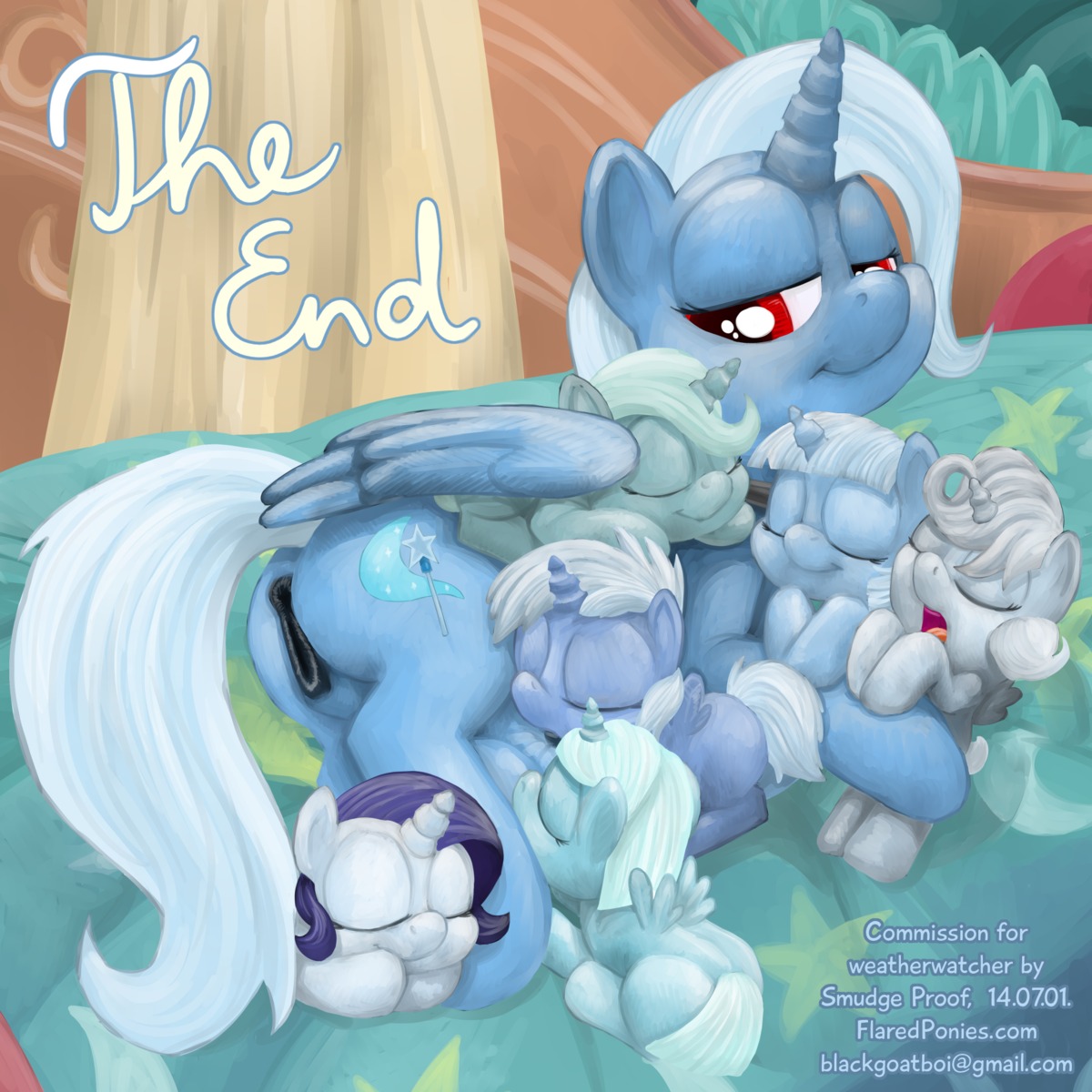 1:1 2014 age_regression alicorn_amulet applejack_(mlp) bed bedroom blue_body blue_eyes blue_fur blue_hair clothing digital_media_(artwork) dominant dominant_female e621 earth_pony equid equine eyes_closed feathered_wings feathers female feral fluttershy_(mlp) friendship_is_magic fur furniture group hair hasbro hat headgear headwear hi_res horn horse inside magic mammal multicolored_hair my_little_pony mythological_creature mythological_equine mythology open_mouth pinkamena_(mlp) pinkie_pie_(mlp) pony pregnant purple_body purple_fur rainbow_dash_(mlp) rainbow_hair rarity_(mlp) sleeping smudge_proof teats text transformation trixie_(mlp) twilight_sparkle_(mlp) unicorn url winged_unicorn wings yawn young young_feral