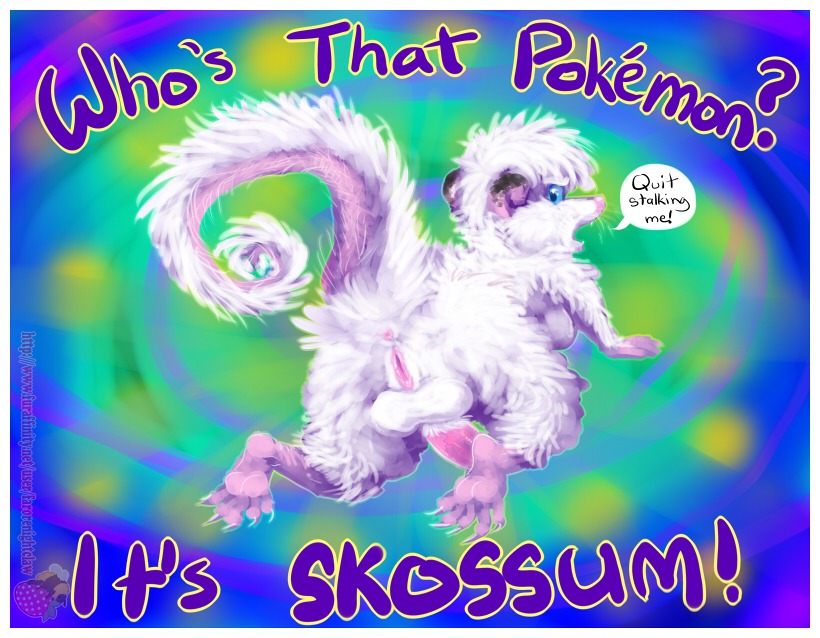 american_opossum anus back_boob balls blue_eyes border breasts curled_tail e621 erection farorenightclaw fur genitals herm hybrid intersex light_body light_fur mammal marsupial mephitid nintendo nude penis pokemon quench_(character) skunk solo tail vulva what white_body white_border white_fur who's_that_pokemon