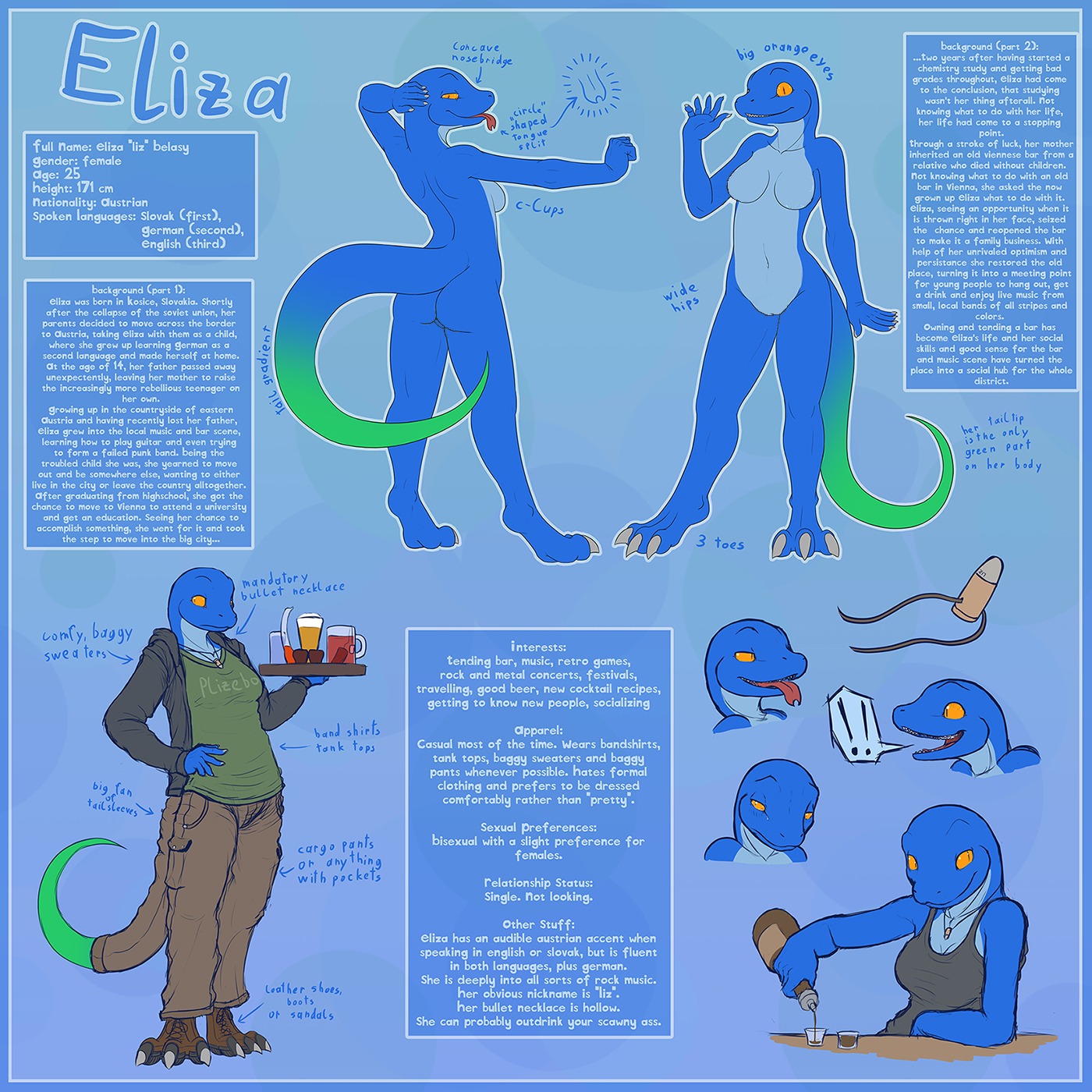 1:1 anole anthro blue_anole blue_vulva breasts butt claws clothing digital_media_(artwork) e621 eliza_(vader-san) female furgonomics genitals hi_res lizard model_sheet non-mammal_breasts nude reptile scalie solo tail tail_clothing text third-party_edit toe_claws vader-san vulva