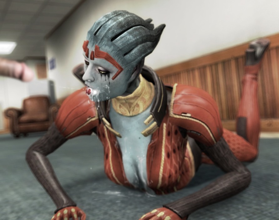 1girls 3d alien alien_girl artist_request asari cs_office female garry's_mod interspecies male mass_effect rule34 running_makeup samara sex tagme