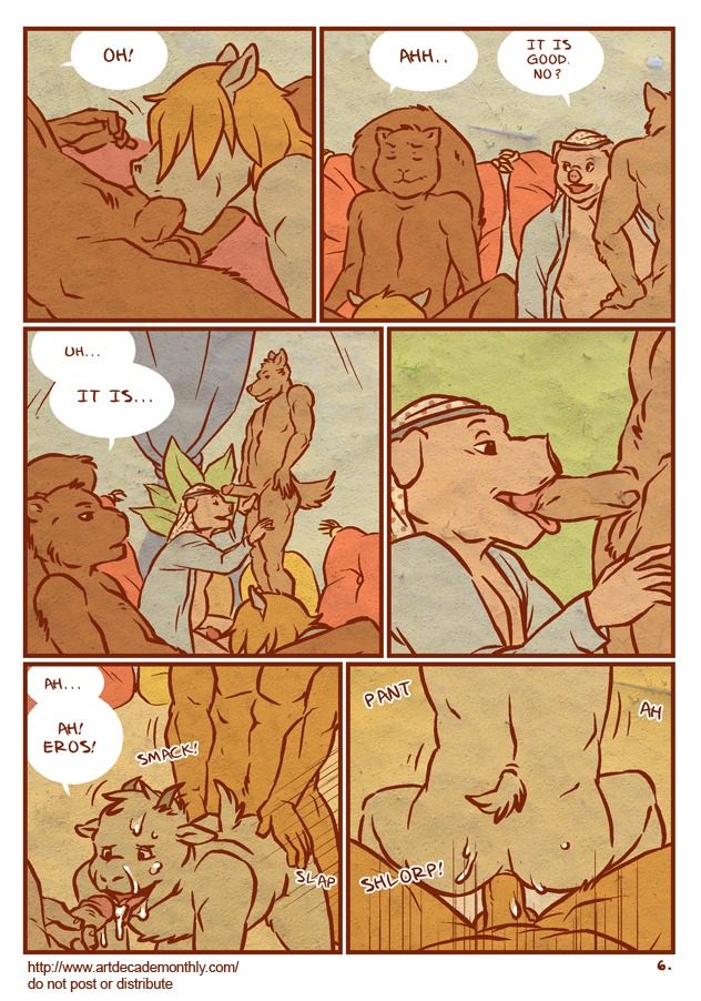 anal anal_penetration anthro artdecade balls being_watched bodily_fluids bovid canid canine caprine comic cum cum_on_face dialogue digital_media_(artwork) do_not_distribute domestic_pig e621 english_text equid erection fellatio genital_fluids genitals goat greek group group_sex harem humanoid_genitalia humanoid_penis looking_at_another male male/male male_penetrated male_penetrating male_penetrating_male mammal multiple_scenes muscular nude oral oral_penetration penetration penile penis rodent sciurid sex sex_slave slave slightly_chubby spitroast suid suine sus_(pig) tail text tree_squirrel