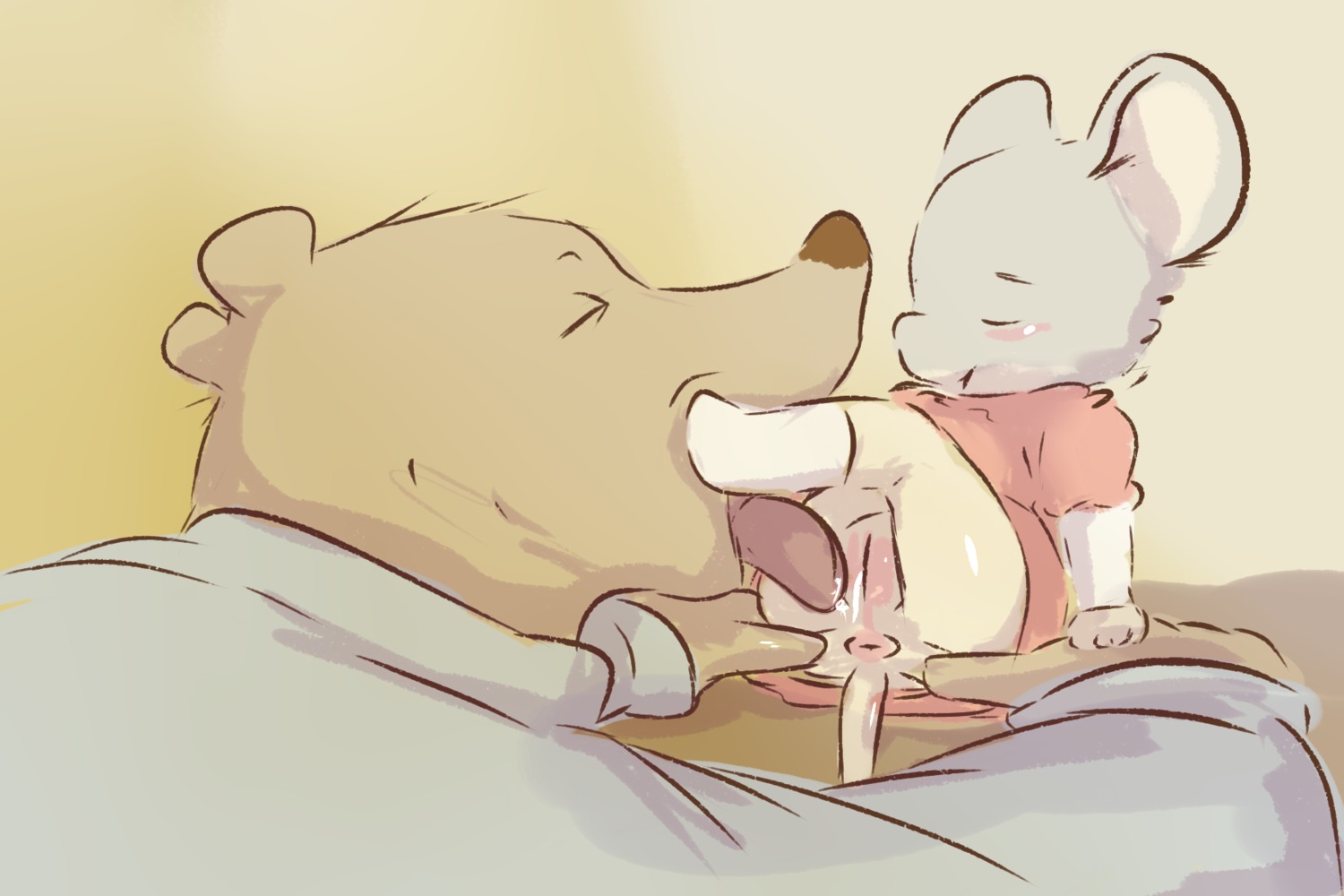 2014 3:2 anthro anus bear blush butt celestine_(ernest_and_celestine) child cunnilingus digital_media_(artwork) dominant duo e621 ernest_(ernest_and_celestine) ernest_and_celestine female freeflyspecter genitals happy happy_sex hi_res house_mouse larger_dom licking male male/female mammal mouse murid murine oral oversized_oral rodent sex size_difference spread_butt spreading tongue tongue_out vaginal vulva young young_anthro