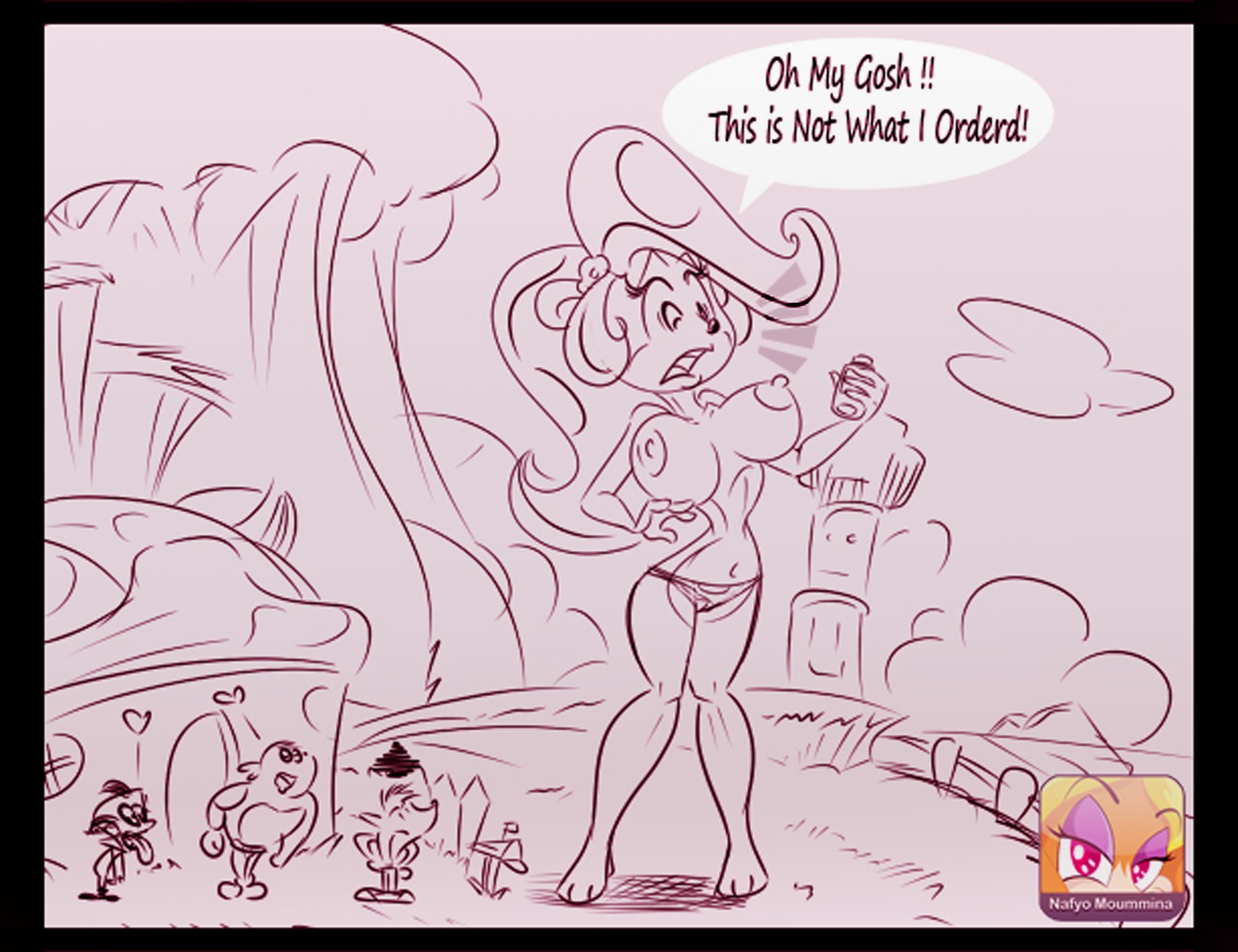 anthro bandicoot big_breasts breasts coco_bandicoot color crash_(series) crash_bandicoot crunch_bandicoot dialogue doctor_neo_cortex female fur furry giantess interspecies male mammal marsupial multiple_males nafyo-toons navel neo_cortex nipples rule34 topless