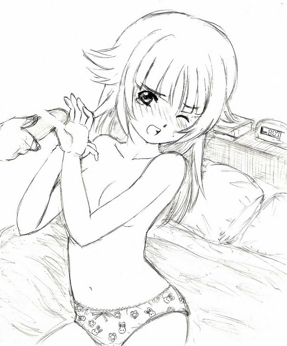 breasts censored female hitomi_(minami-ke) minami-ke panties rule34 small_breasts tagme