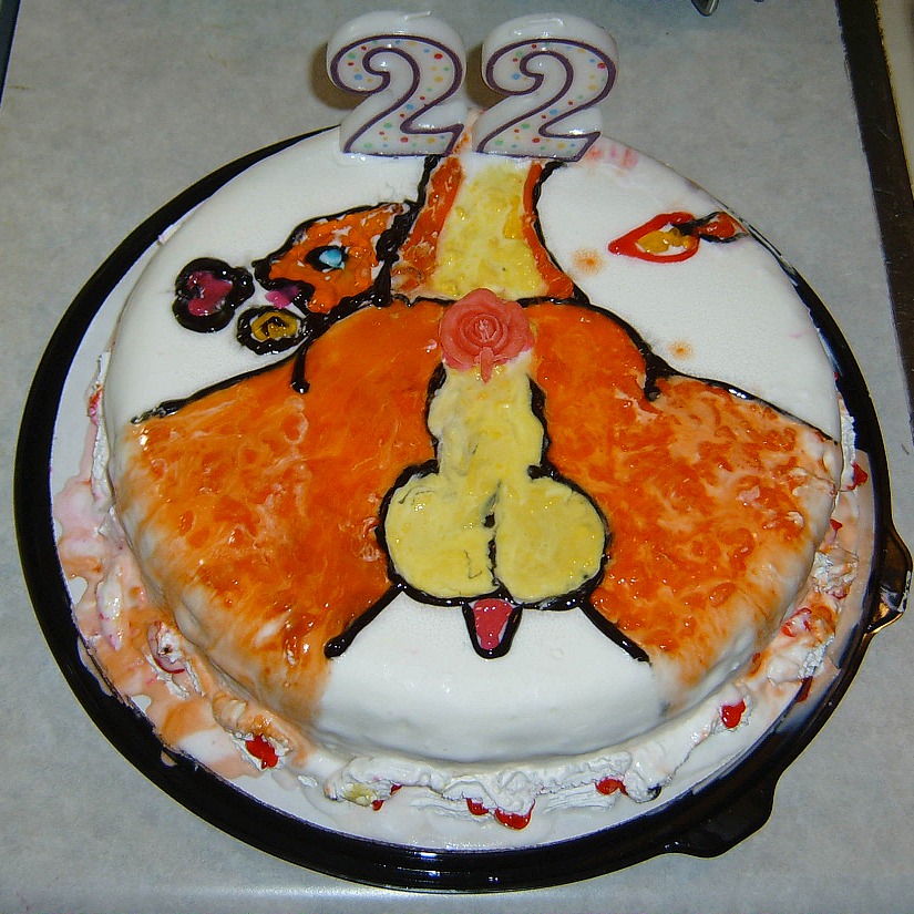 1:1 anus backsack balls cake charmeleon dessert e621 fail food gaping gaping_anus generation_1_pokemon genitals get grandfathered_content guan_(artist) heart_symbol looking_back male nintendo orange_body orange_skin penis photography_(artwork) pokemon pokemon_(species) raised_tail real reptile scalie solo tail what why