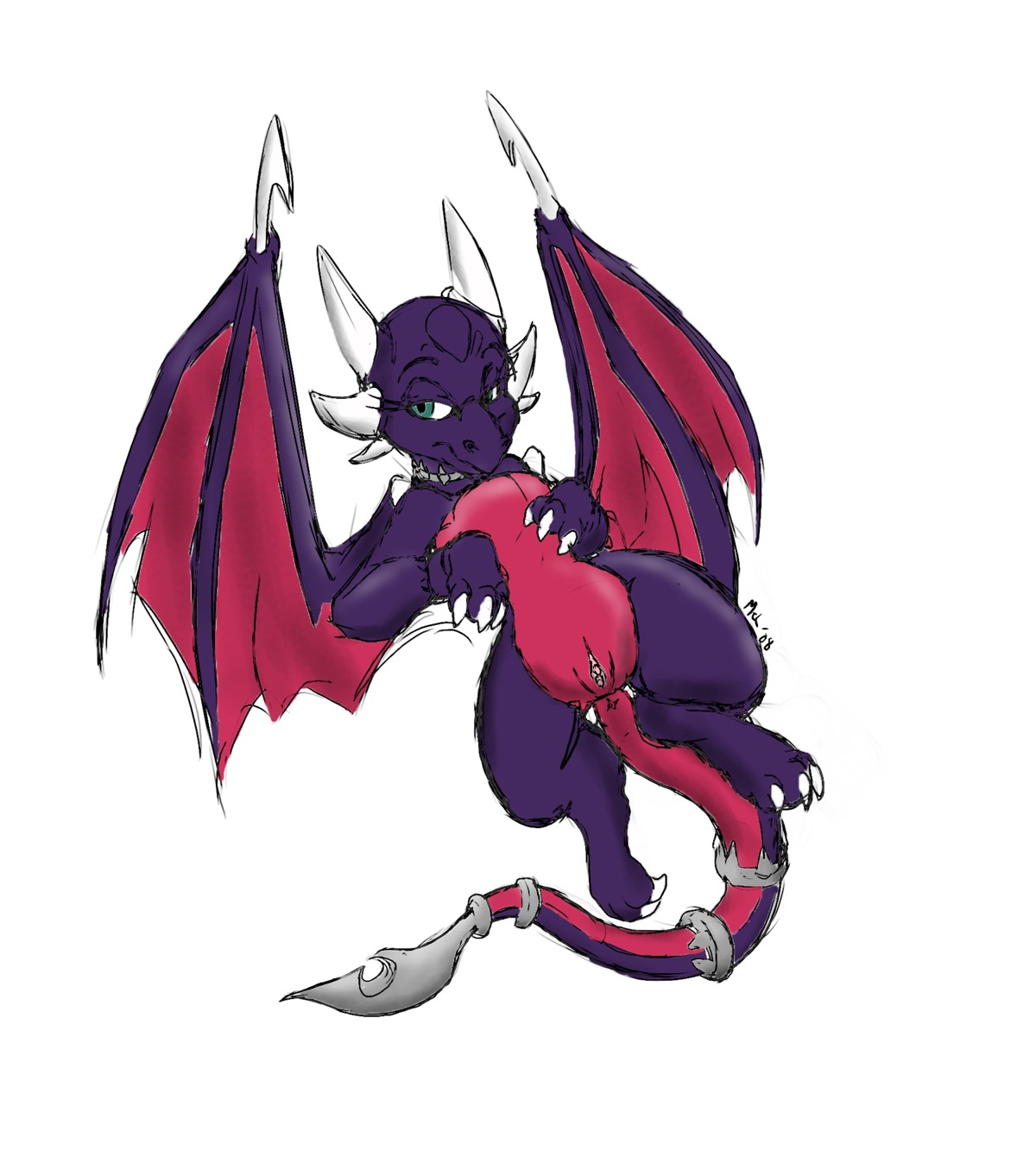 2008 cynder dragon dragon_girl female feral green_eyes mythological_creature mythological_scalie mythology rule34 scalie spyro_the_dragon tagme tail wings