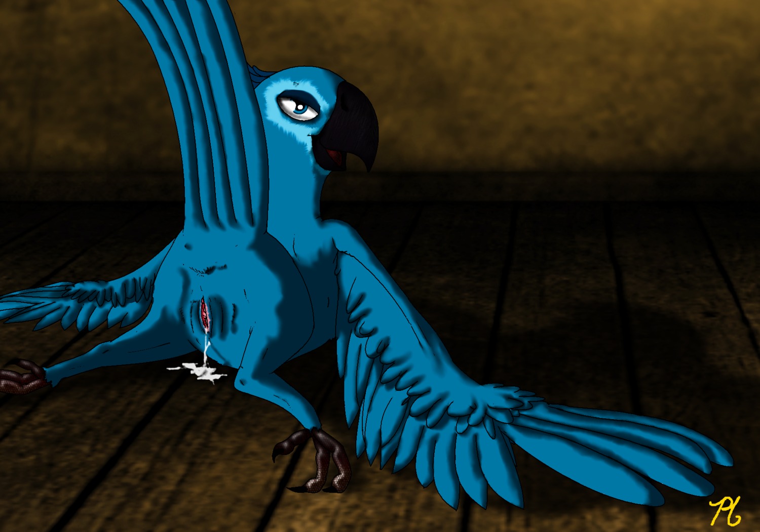 bird blue_sky_studios cloaca female feral jewel_(rio) pussy rio_(film) rio_(series) rule34 tagme