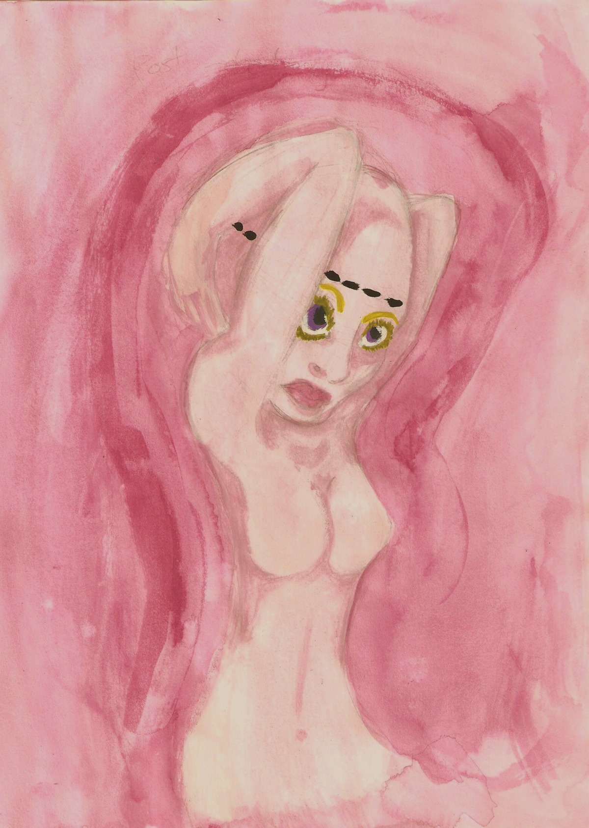 1girls 2d alice_(madness_returns) alice_in_wonderland alice_liddell alice_madness_returns american_mcgee's_alice bald bald_female breasts female female_only rule34 solo solo_female