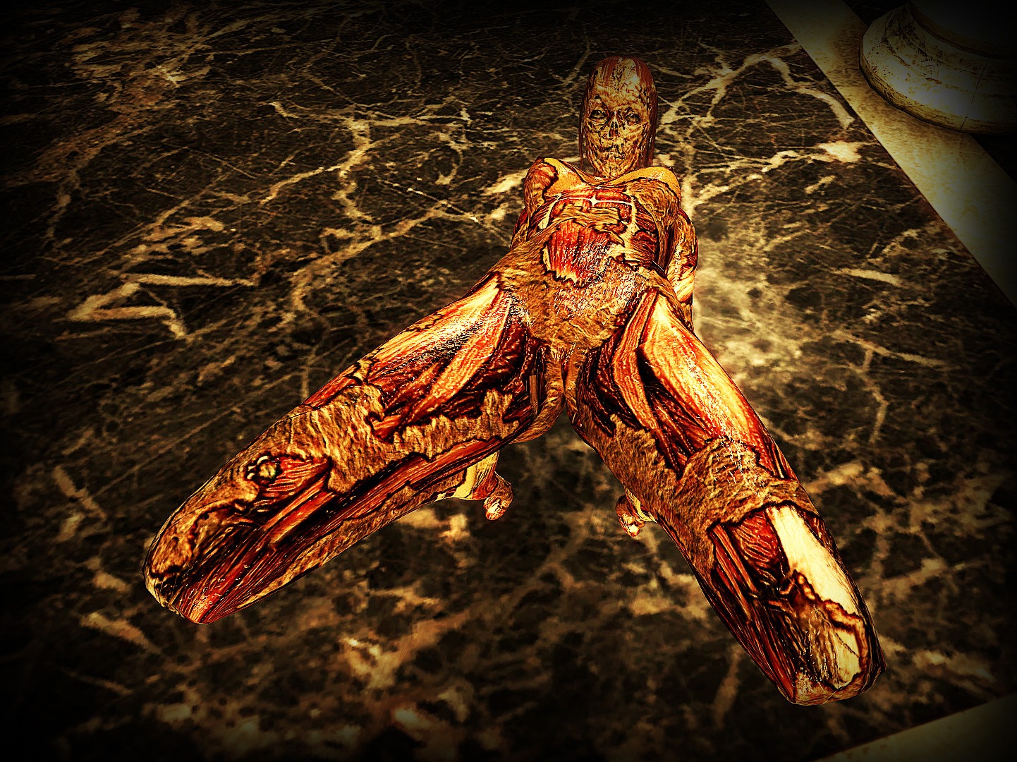 1girls 3d fallout fallout_3 female female_only ghoul_(fallout) monster nightmare_waifu no_humans rule34 unsettling