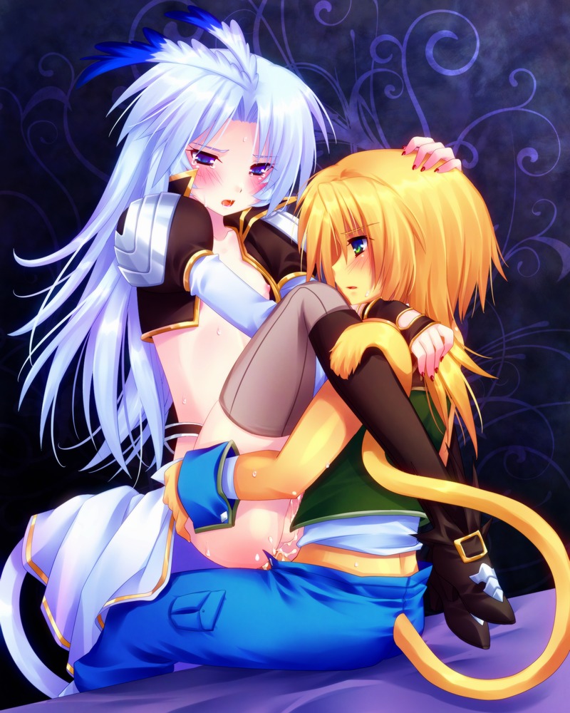anal anal_penetration blonde_hair blue_eyes blush boots cum final_fantasy final_fantasy_ix fingerless_gloves gay gloves green_eyes homosexual kuja long_hair male male/male male_only minatosaiga multiple_boys multiple_males nail_polish nipples open_mouth penis rule34 sex silver_hair sweat tear thighhighs trap wrist_cuffs yaoi zidane_tribal