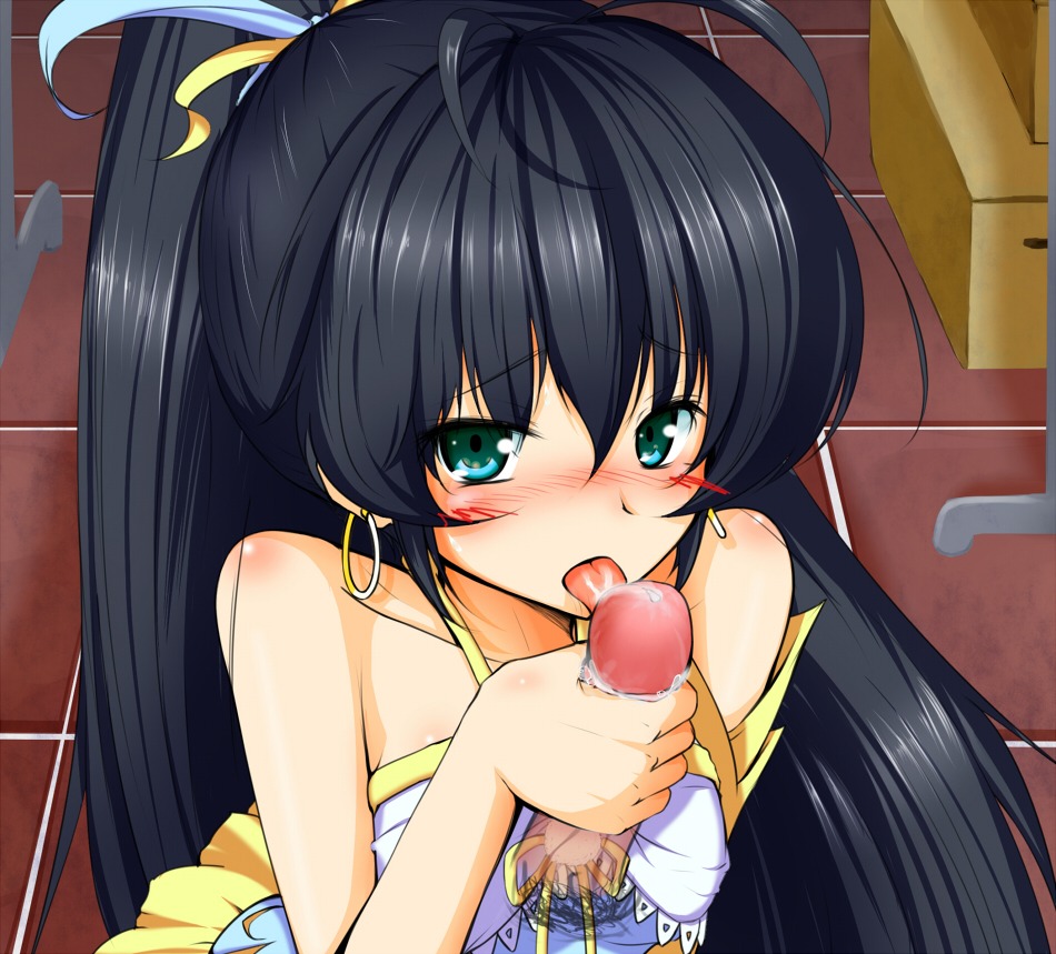artist_request fellatio female ganaha_hibiki idolmaster licking_penis male penis rule34 tagme