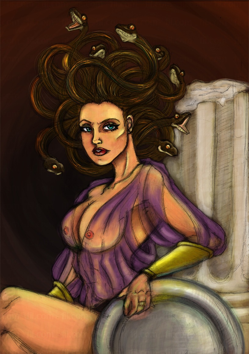 female filxvii gorgon greek_mythology medusa medusa_(greek_mythology) mythology rule34