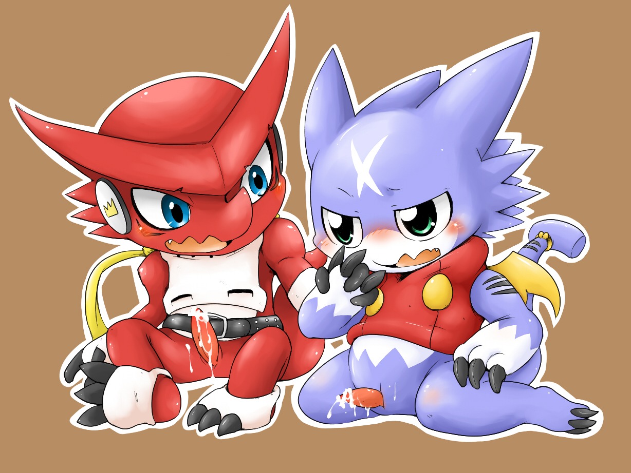 digimon doneru gumdramon male male_only rule34 shoutmon tagme