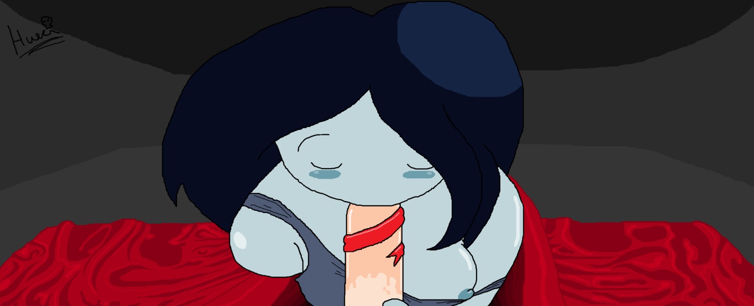 adventure_time fellatio female finn_the_human hueci marceline oral rule34 tagme tongue_out_blowjob