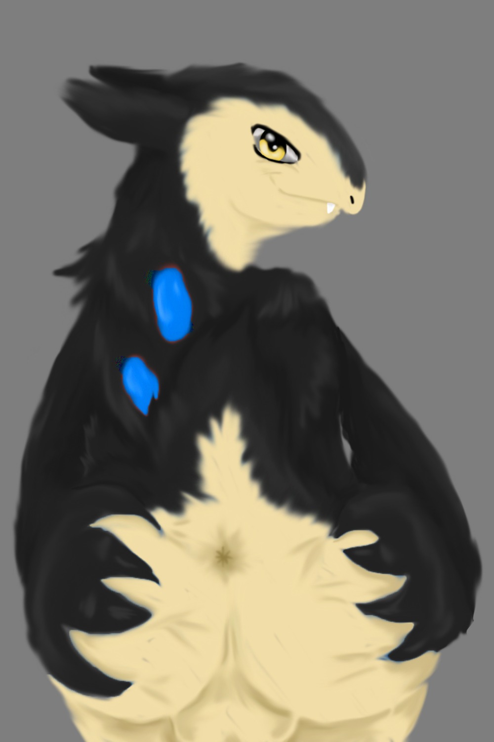 2:3 alpha_channel anus e621 fan_character generation_2_pokemon hi_res lightning_chaser looking_at_viewer looking_back male monochrome nintendo pokemon pokemon_(species) presenting simple_background solo soru typhlosion