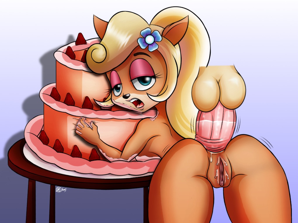 ahegao anal anal_secretions anthro ass balls bandicoot big_penis breasts brother_and_sister cake coco_bandicoot crash_(series) crash_bandicoot disembodied_penis female incest jeatz looking_at_viewer male marsupial open_mouth penis pussy rule34 sideboob vagina vaginal_secretions vulva