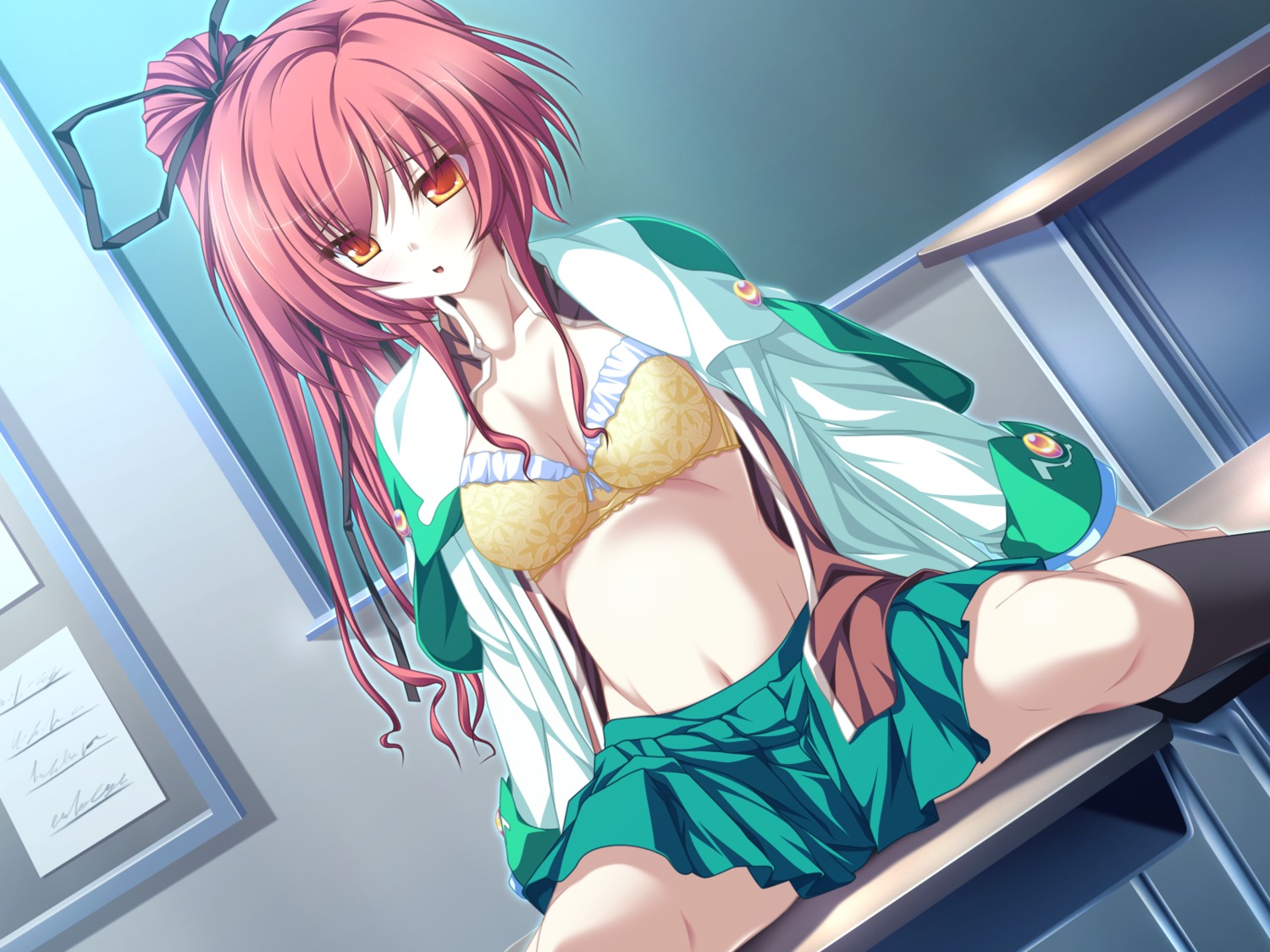 1girls belly cg eroge female game_cg magus_tale rule34 sara_finis_victoria solo tagme whirlpool