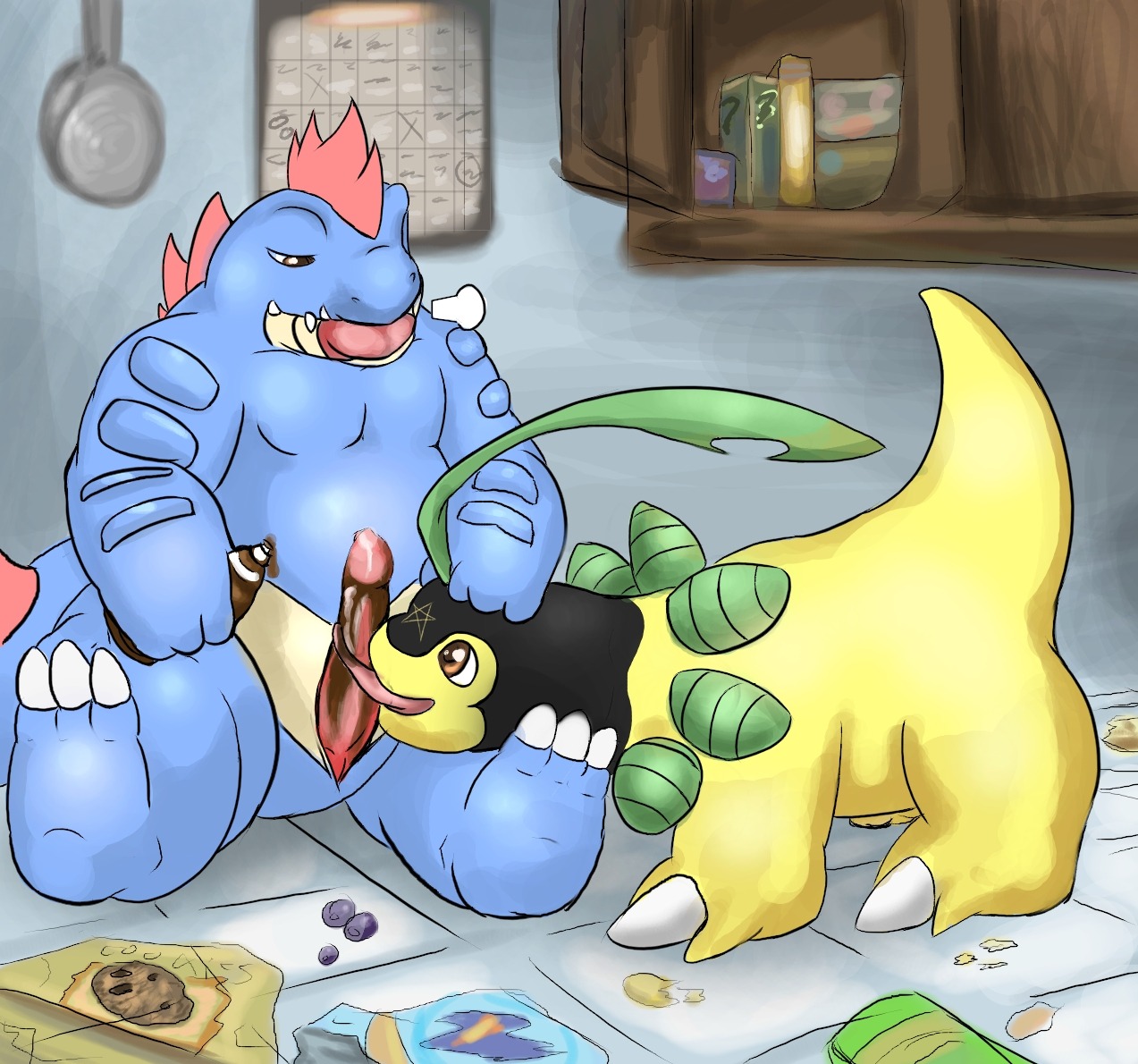 bayleef crossdressing crossdressing_(mtf) crossdressing_male femboy feral feraligatr gay gay_anal gay_male gay_sex homosexual homosexual_male homosexual_sex male male/male male_only male_penetrated male_penetrating male_penetrating_male pokemon pokemon_(species) rule34 tagme