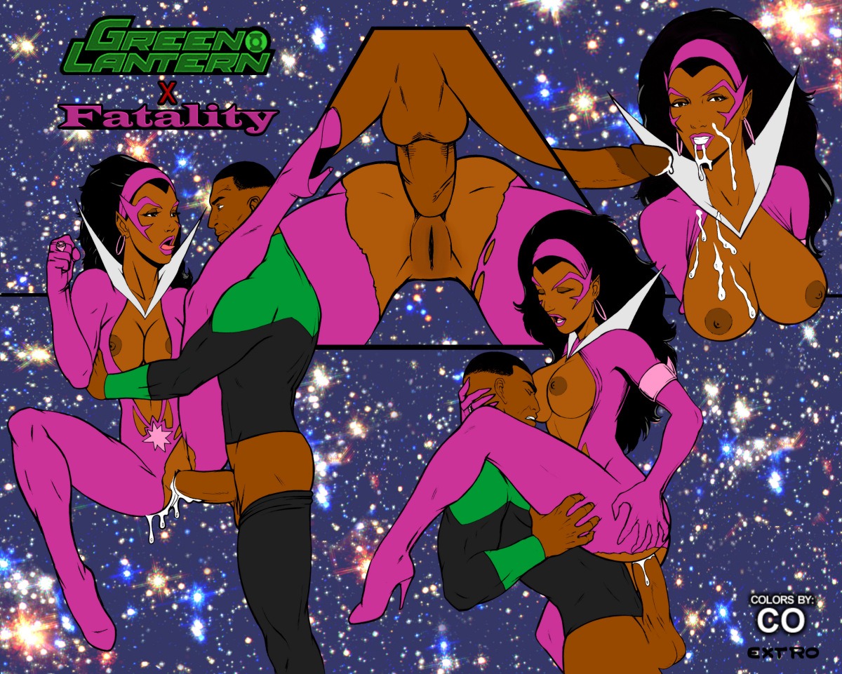 anal anal_sex breasts brown_skin color colored copyof dark-skinned_female dark-skinned_male dark_skin dc dc_comics earrings extro fatality_(dc) female green_lantern green_lantern_(series) green_lantern_corps hoop_earrings john_stewart male medium_breasts rule34 sex star_sapphire_corps straight