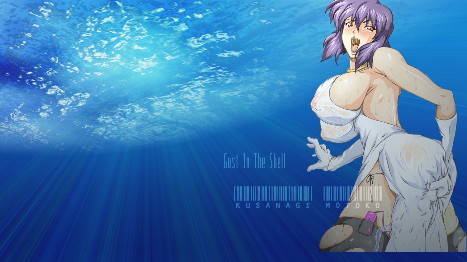 1girls d-stop female female_only ghost_in_the_shell ghost_in_the_shell_stand_alone_complex kusanagi_motoko purple_hair red_eyes rule34 solo tagme
