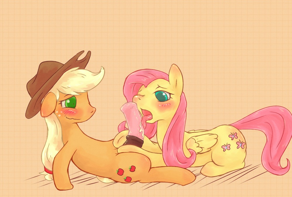 2013 animal_genitalia animal_penis applejack_(mlp) blonde_hair blush clothing cowboy_hat cutie_mark duo e621 earth_pony equid equine equine_genitalia equine_penis erection feathered_wings feathers fellatio female feral fluttershy_(mlp) freckles friendship_is_magic genitals green_eyes gynomorph gynomorph/female hair hasbro hat headgear headwear horse intersex intersex/female licking mammal my_little_pony mythological_creature mythological_equine mythology open_mouth oral pegasus penile penis penis_lick pink_hair pony quadruped rigi sex simple_background tail tongue tongue_out wings yellow_body yellow_feathers