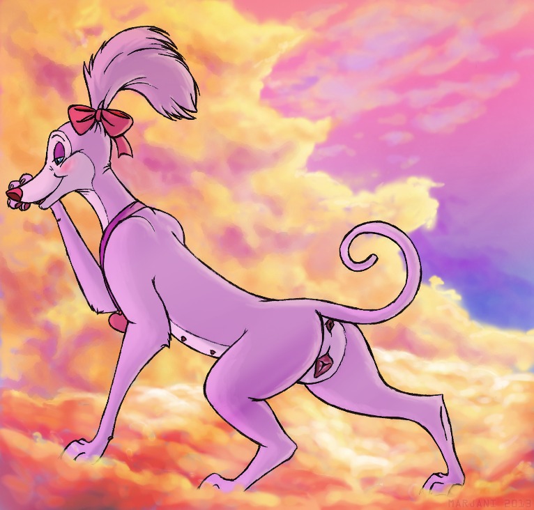 all_dogs_go_to_heaven anatomically_correct anatomically_correct_genitalia anatomically_correct_vulva animal_genitalia animal_vulva annabelle_(all_dogs_go_to_heaven) anus blush canid canine canine_genitalia canine_vulva canis digitigrade domestic_dog don_bluth e621 female feral genitals hunting_dog mammal marjani quadruped sighthound solo tail vulva whippet